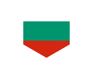 Bulgaria Flag Hexagon Shape flag