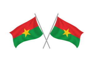 Burkina Faso Waving Friendship Flag flag