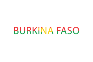 Burkina Faso Text Art flag
