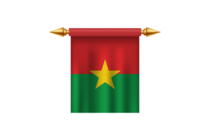 Burkina Faso Royal Emblem flag