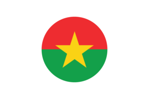 Burkina Faso Flag Circle Vector Free flag