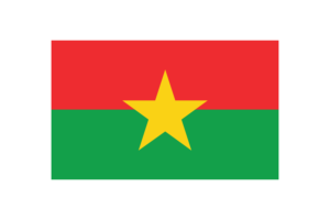 Burkina Faso Flag Triangle Vector Illustration flag