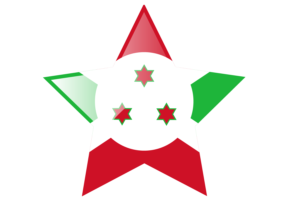 Burundi Flag Star Icon flag