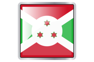 Burundi Flag Square icon flag
