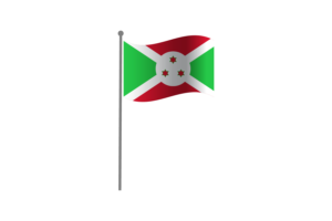 Waving Flag of Burundi flag
