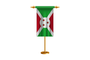 Burundi Ceremonial Flag Vector Free flag