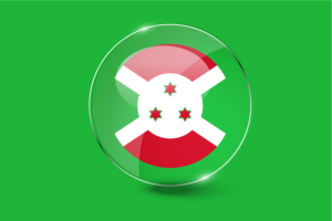 Burundi Flag Glossy Round Button flag