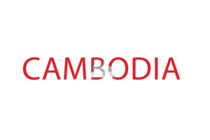 Cambodia Text Art flag