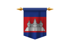 Emblem of the Kingdom of Cambodia flag