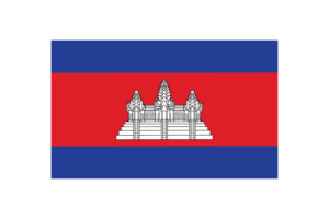 Cambodia Flag Triangle Vector Illustration flag
