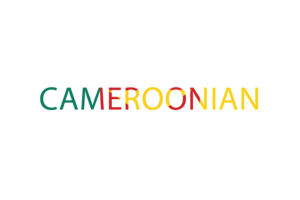 Cameroon Text Art flag