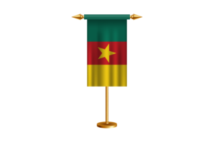 Cameroon Ceremonial Flag Vector Free flag