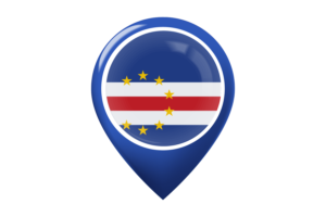 Cape Verde Flag Map Pin Icon flag