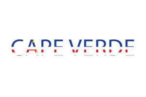 Cape Verde Text Art flag