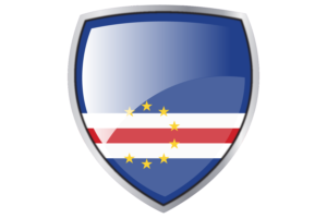 Cape Verde Flag Couche Heraldic Shield flag