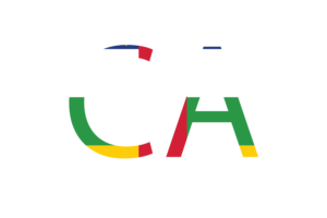 Central African Country Code flag