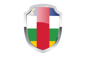 Central African Shield Logo flag