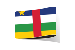Central African Flag Illustration Clipart flag