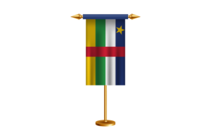 Central African Ceremonial Flag Vector Free flag