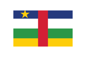 Central African Flag Triangle Vector Illustration flag