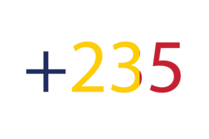 Chad Calling Code flag