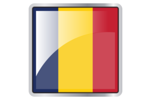 Chad Flag Square icon flag
