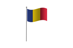 Waving Flag of Chad flag