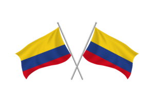 Colombia Waving Friendship Flag flag