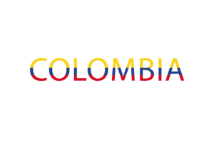 Colombia Text Art flag