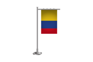 3d Colombia Standing Flag flag