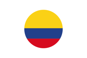 Colombia Flag Circle Vector Free flag