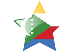 Comoros Flag Star Icon flag