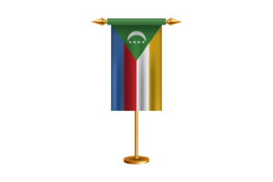 Comoros Ceremonial Flag Vector Free flag