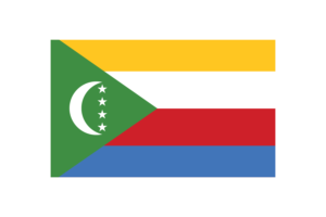 Comoros Flag Triangle Vector Illustration flag