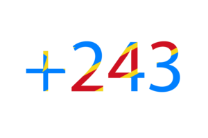 Congo Calling Code flag