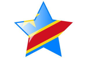 Congo Flag Star Icon flag