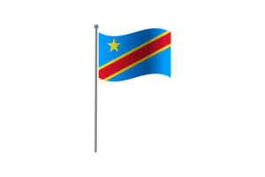 Waving Flag of Congo flag