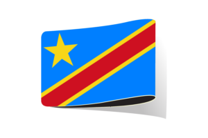 Congo Flag Illustration Clipart flag