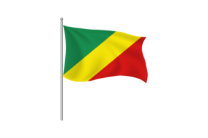 Congo Brazzaville Flag Clipart flag