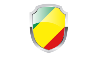 Congo Brazzaville Shield Logo flag