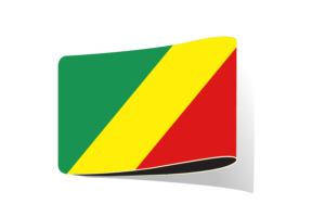 Congo Brazzaville Flag Illustration Clipart flag