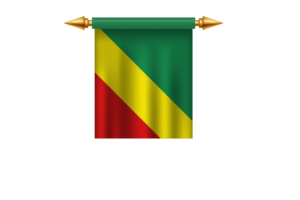 Congo Brazzaville Royal Emblem flag