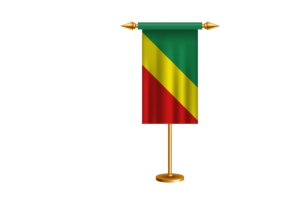 Congo Brazzaville Ceremonial Flag Vector Free flag