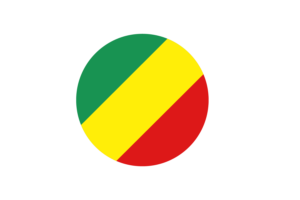 Congo Brazzaville Flag Circle Vector Free flag