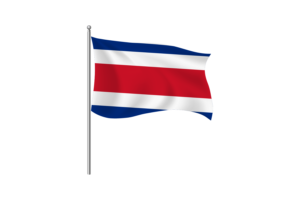 Costa Rica Flag Clipart flag