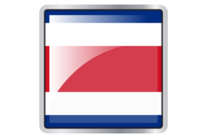 Costa Rica Flag Square icon flag