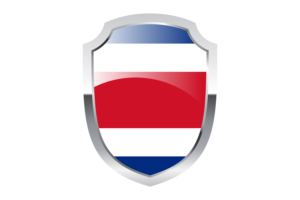 Costa Rica Shield Logo flag