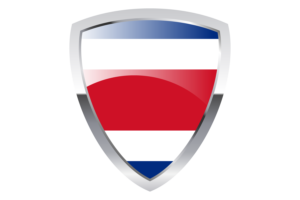 Costa Rica Shield Flag flag