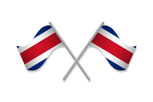 Costa Rica Flag Emblem Vector Free flag