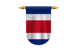 Costa Rica Flag Emblem Vector Images flag